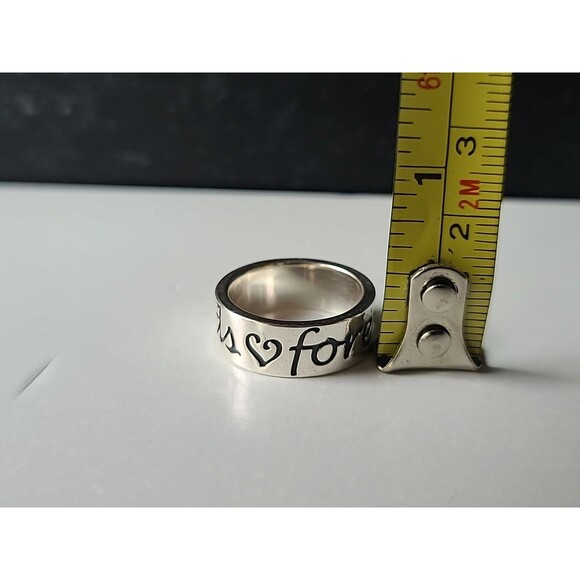 James Avery 925 Sterling Silver "Friends Forever" Ring, SIZE US 6 Retired - Picture 9 of 10